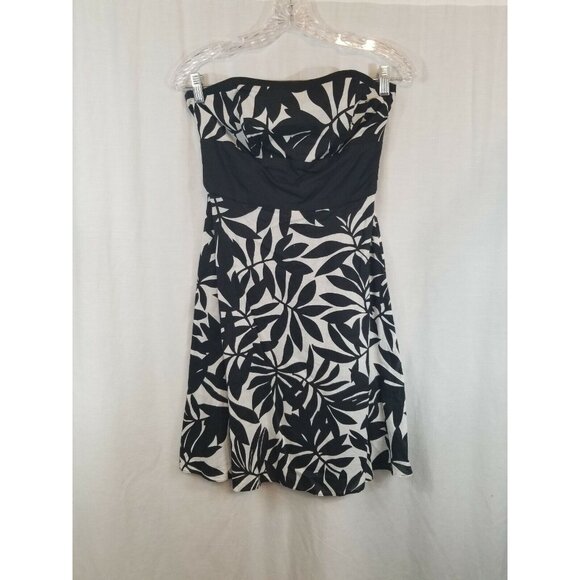 White House Black Market Strapless Cotton Dress 2 - Picture 3 of 4